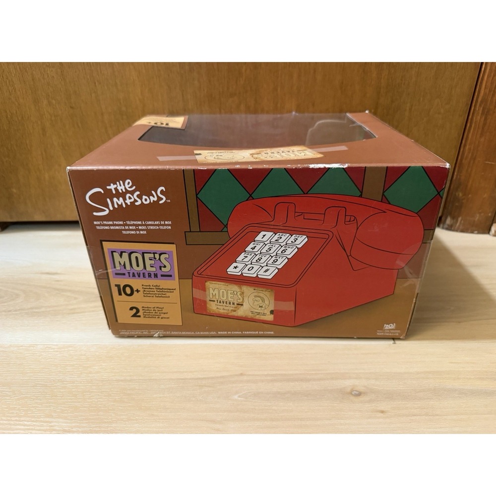 The Simpsons Moe's Tavern Prank Phone 10+ Pranks Official Licensed Jakks Pacific - Picture 3 of 4